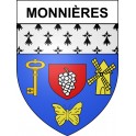 Stickers coat of arms Monnières adhesive sticker