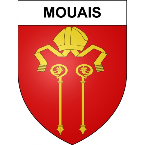 Mouais Sticker wappen, gelsenkirchen, augsburg, klebender aufkleber