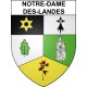 Notre-Dame-des-Landes 44 ville sticker blason écusson autocollant adhésif