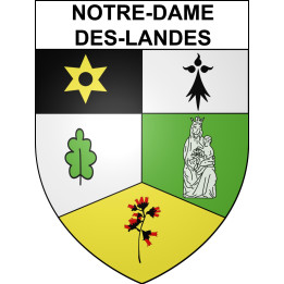 Notre-Dame-des-Landes 44 ville sticker blason écusson autocollant adhésif