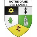 Stickers coat of arms Notre-Dame-des-Landes adhesive sticker