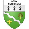 Noyal-sur-Brutz 44 ville sticker blason écusson autocollant adhésif