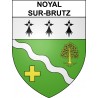 Stickers coat of arms Noyal-sur-Brutz adhesive sticker