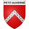 Pegatinas escudo de armas de Petit-Auverné adhesivo de la etiqueta engomada