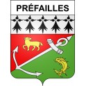 Stickers coat of arms Préfailles adhesive sticker