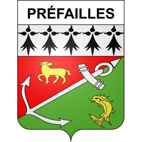 Adesivi stemma Préfailles adesivo