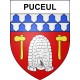 Stickers coat of arms Puceul adhesive sticker