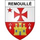 Pegatinas escudo de armas de Remouillé adhesivo de la etiqueta engomada