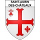 Pegatinas escudo de armas de Saint-Aubin-des-Châteaux adhesivo de la etiqueta engomada