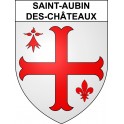 Saint-Aubin-des-Châteaux 44 ville sticker blason écusson autocollant adhésif