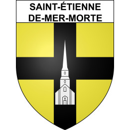 Saint-Étienne-de-Mer-Morte 44 ville sticker blason écusson autocollant adhésif