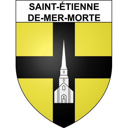 Stickers coat of arms Saint-Étienne-de-Mer-Morte adhesive sticker