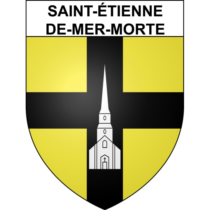 Saint-Étienne-de-Mer-Morte 44 ville sticker blason écusson autocollant adhésif