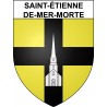 Pegatinas escudo de armas de Saint-Étienne-de-Mer-Morte adhesivo de la etiqueta engomada