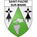 Pegatinas escudo de armas de Saint-Fiacre-sur-Maine adhesivo de la etiqueta engomada