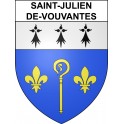 Saint-Julien-de-Vouvantes 44 ville sticker blason écusson autocollant adhésif