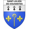 Saint-Julien-de-Vouvantes 44 ville sticker blason écusson autocollant adhésif