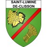 Pegatinas escudo de armas de Saint-Lumine-de-Clisson adhesivo de la etiqueta engomada
