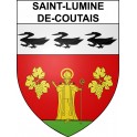 Pegatinas escudo de armas de Saint-Lumine-de-Coutais adhesivo de la etiqueta engomada