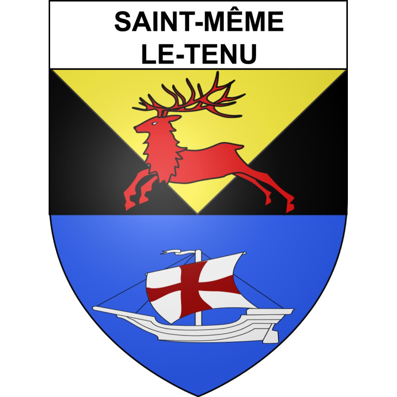 Stickers coat of arms Saint-Même-le-Tenu adhesive sticker