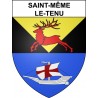 Pegatinas escudo de armas de Saint-Même-le-Tenu adhesivo de la etiqueta engomada