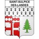 Pegatinas escudo de armas de Saint-Sulpice-des-Landes adhesivo de la etiqueta engomada