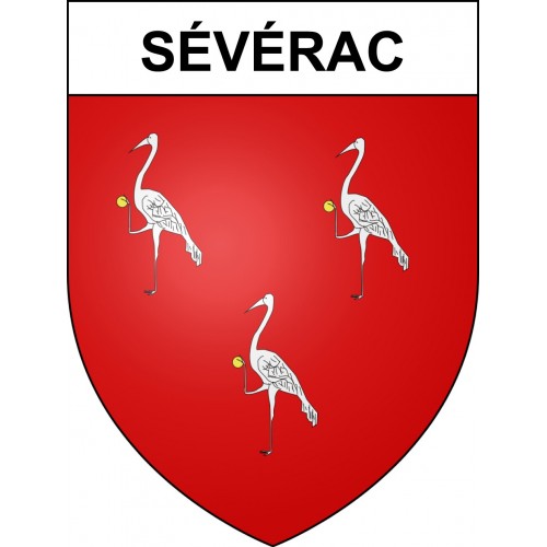 Pegatinas escudo de armas de Sévérac adhesivo de la etiqueta engomada