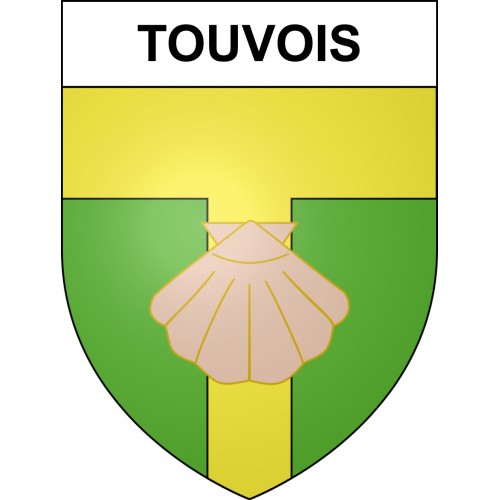 Touvois 44 ville sticker blason écusson autocollant adhésif