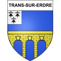 Pegatinas escudo de armas de Trans-sur-Erdre adhesivo de la etiqueta engomada