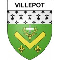 Stickers coat of arms Villepot adhesive sticker