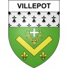 Pegatinas escudo de armas de Villepot adhesivo de la etiqueta engomada