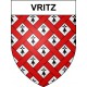 Pegatinas escudo de armas de Vritz adhesivo de la etiqueta engomada