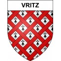 Pegatinas escudo de armas de Vritz adhesivo de la etiqueta engomada
