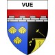Vue Sticker wappen, gelsenkirchen, augsburg, klebender aufkleber