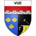 Pegatinas escudo de armas de Vue adhesivo de la etiqueta engomada