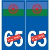 Gens du voyage sticker numéro au choix autocollant Foot