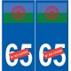 Gens du voyage sticker numéro au choix autocollant Foot