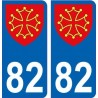 64 Pau adesivo piastra di registrazione city