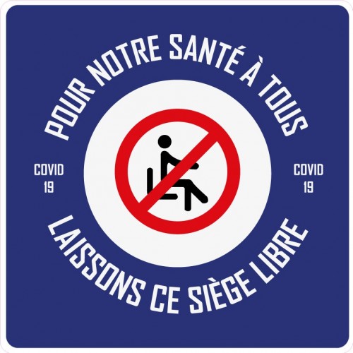 Covid19 autocollant adhésif sticker