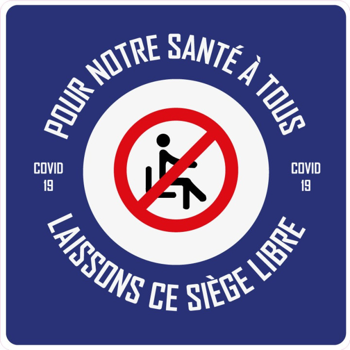 Covid19 autocollant adhésif sticker