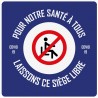 Covid19 autocollant adhésif sticker