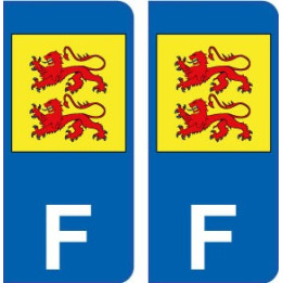 F Bigorre sticker autocollant plaque immatriculation auto