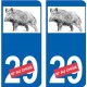 66 Cerdanya de la etiqueta engomada de la etiqueta engomada de la placa
