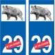 66 Cerdanya sticker aufkleber platte