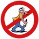 stop alcoolisme logo 1 autocollant adhésif sticker
