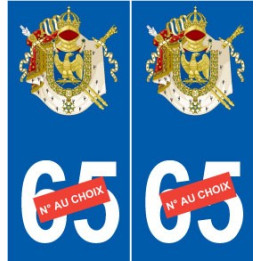 Napoléon empire sticker numéro au choix autocollant plaque auto logo 1