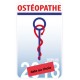 Caducée Ostéopathe depuis date au choix sticker autocollant