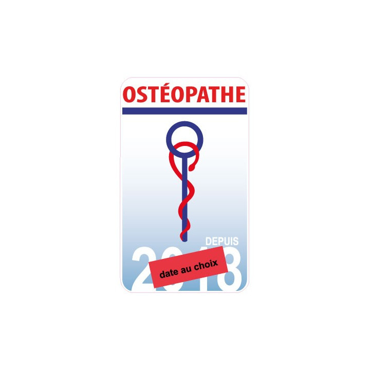 Caduceus Sophrologin Datum sticker aufkleber