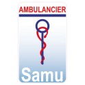 Caducée Samu Ambulancier sans date sticker autocollant