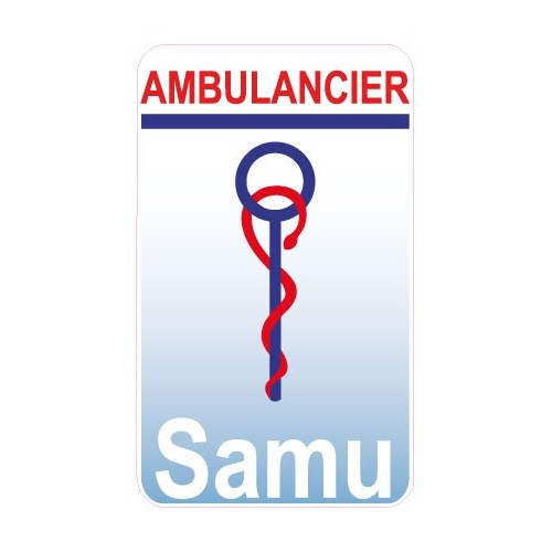 Caducée Samu Ambulancier sans date sticker autocollant